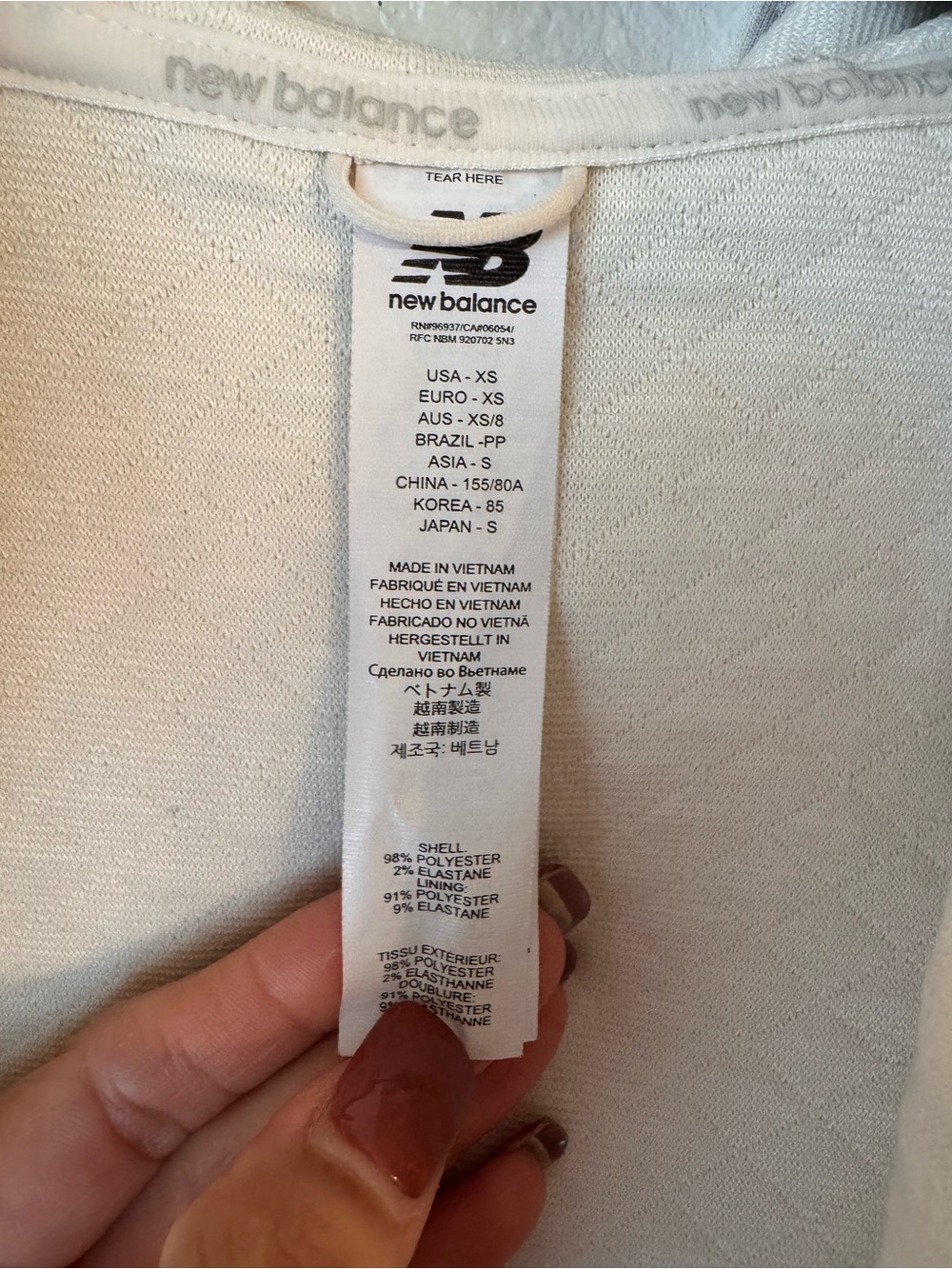 New Balance Quilted Hooded Jacket - Cream/Off-White XS - Picture 4 of 6